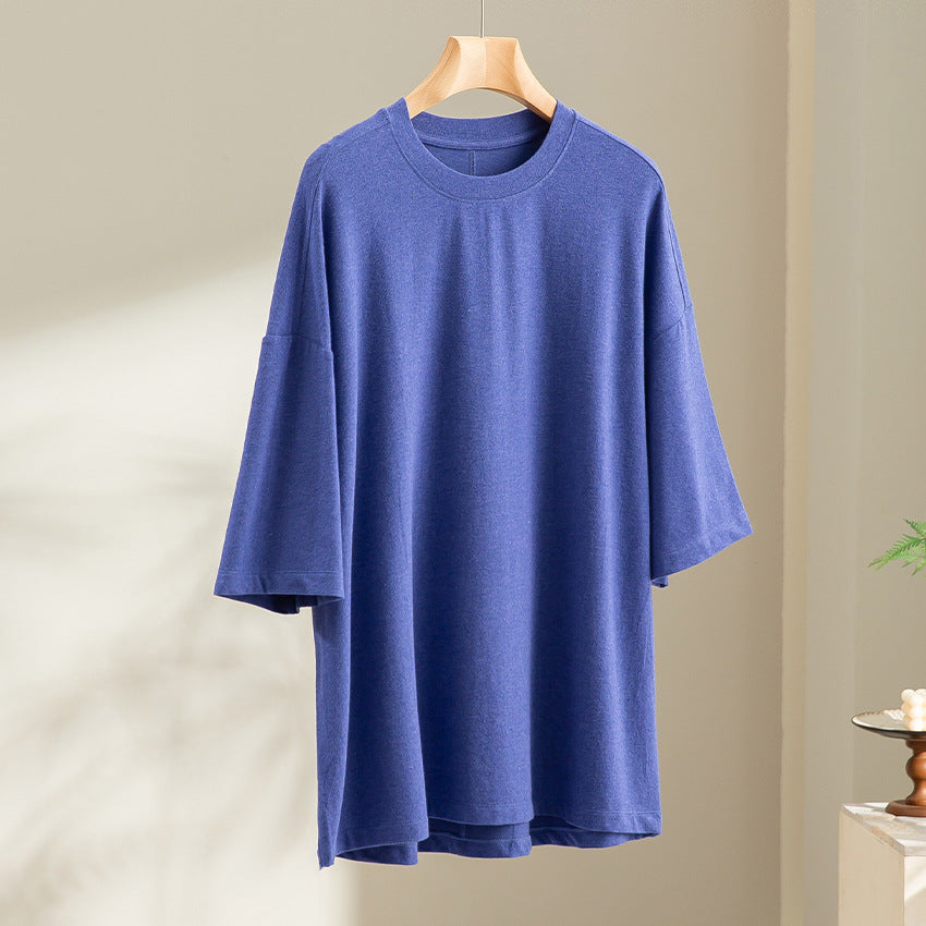Men's Oversized T-Shirt made of high-quality cotton blend with drop shoulder and loose fit Chichicherry