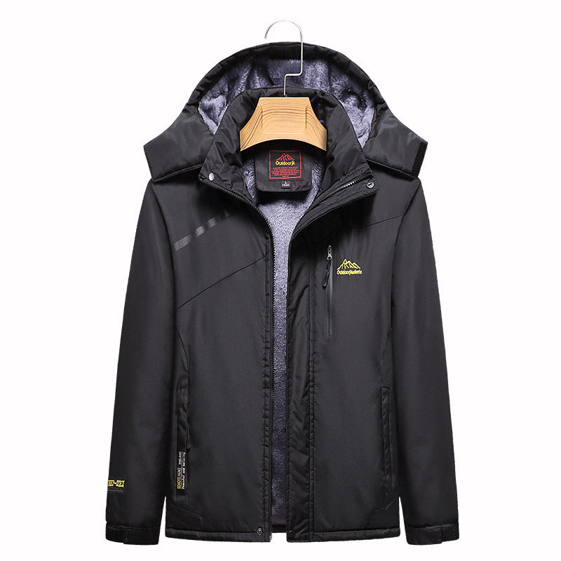 Women's Quilted Winter Jacket with Fleece Lining, Removable Hood, and Waterproof Softshell Outer Layer Chichicherry