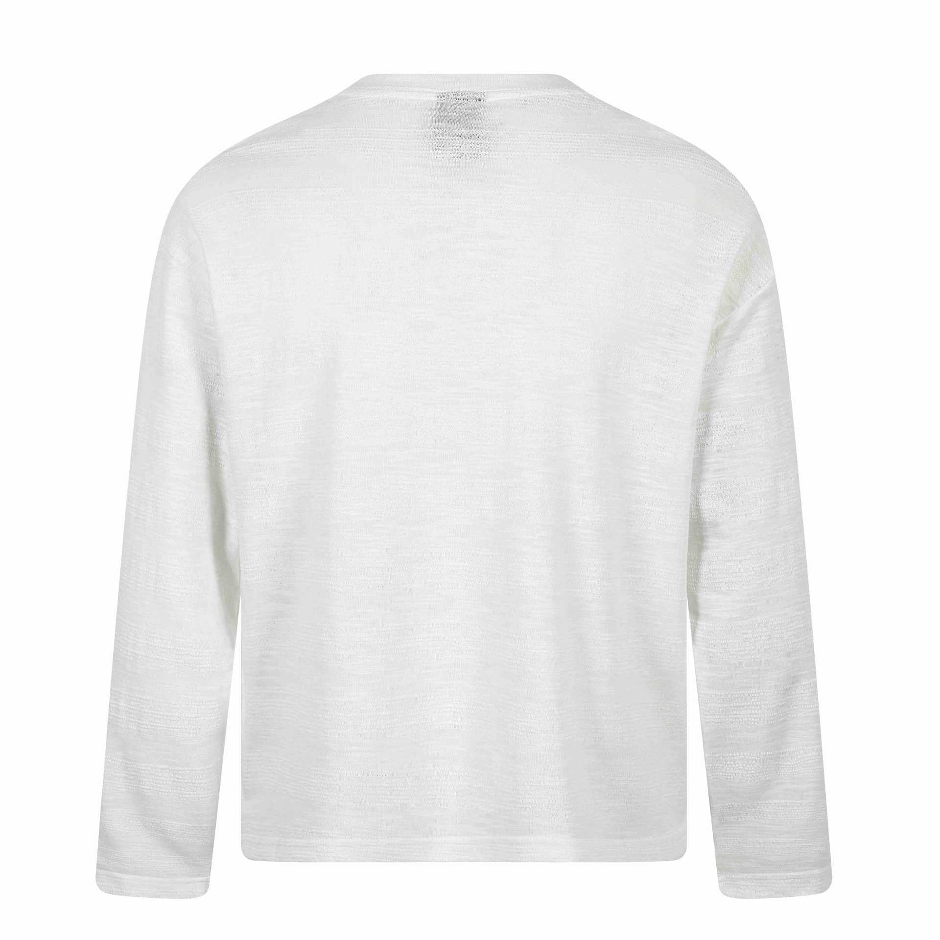 Unisex Oversize-Long Sleeve Shirt made of Slub Jersey with Floral Print Chichicherry