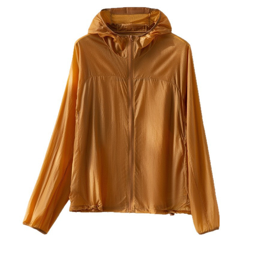 Women's Feather-Light Hooded Jacket Made of Microfibers with Drawstring Chichicherry