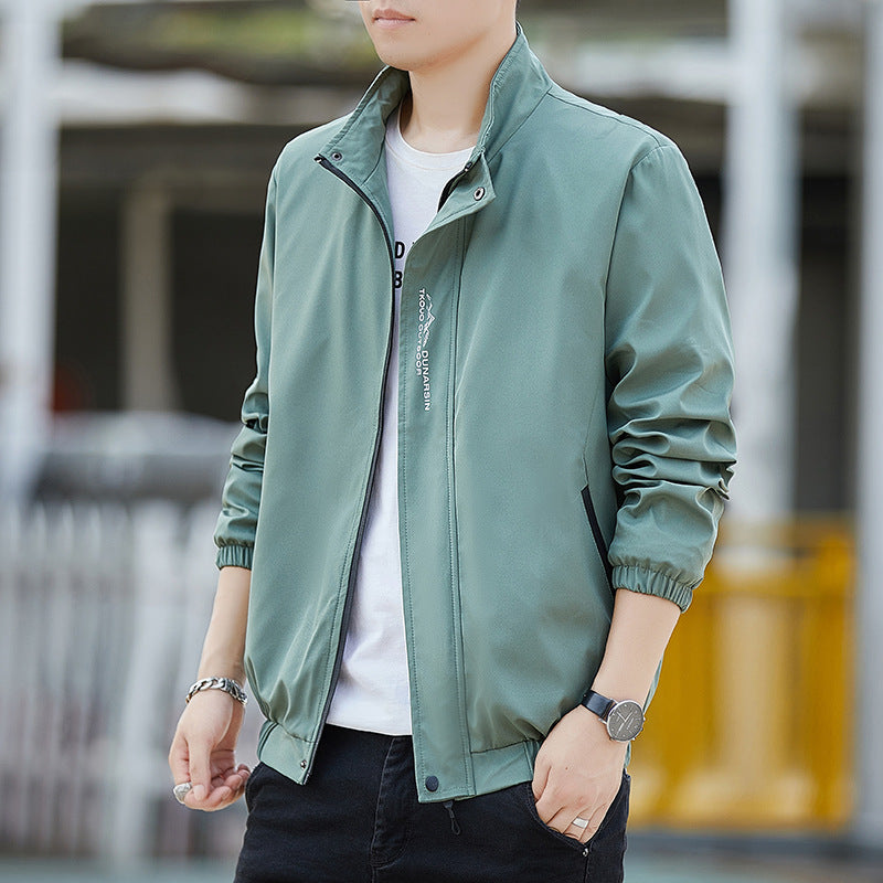 Men's lightweight water-repellent hooded jacket in urban minimal style with zipper Chichicherry
