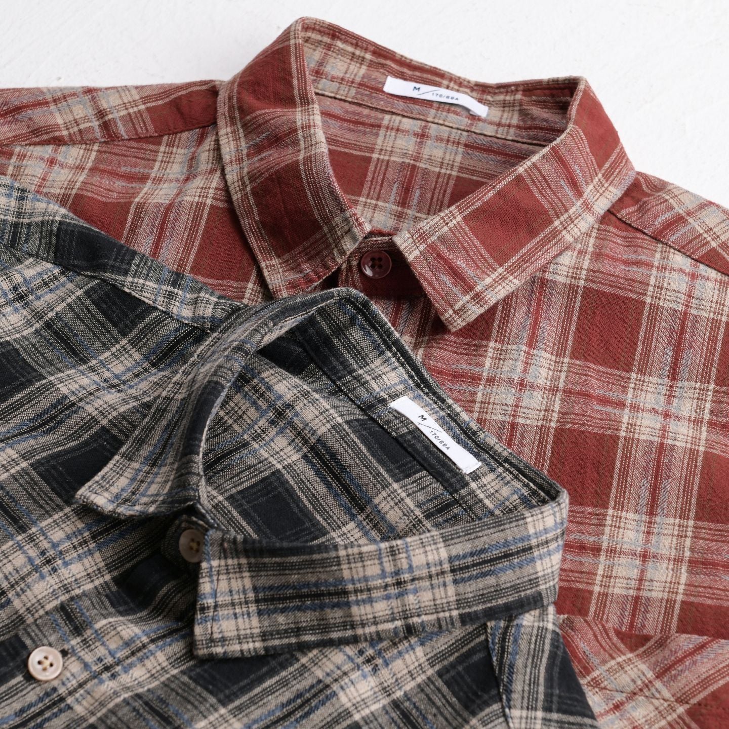 Men's Checked Flannel Overshirt in Vintage Look with Patch Chest Pocket and Casual Fit Chichicherry