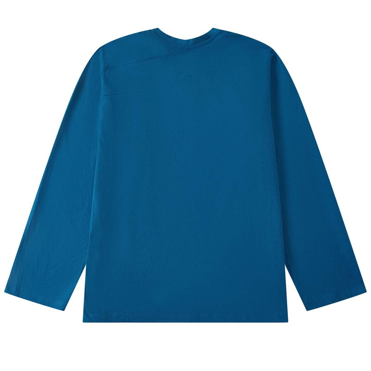 Women's Oversized Long Sleeve made of cotton jersey with dropped shoulder and decorative seam Chichicherry