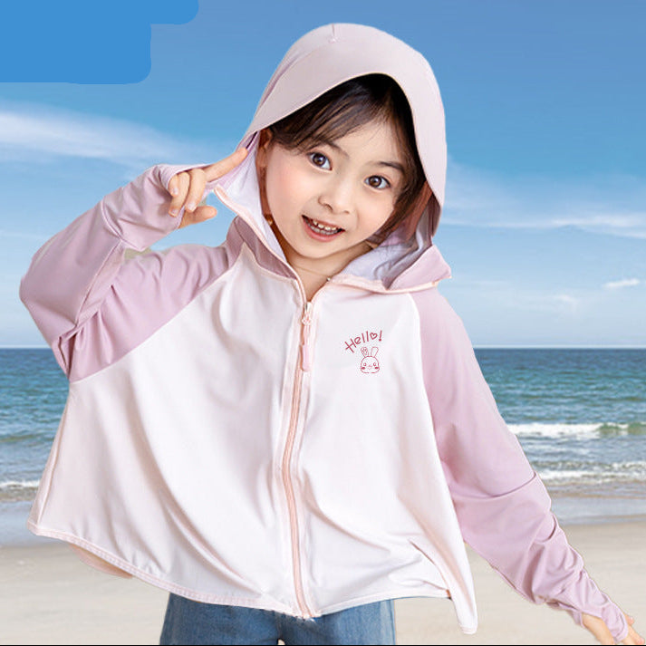 Girls functional UV protection jacket with hood Chichicherry
