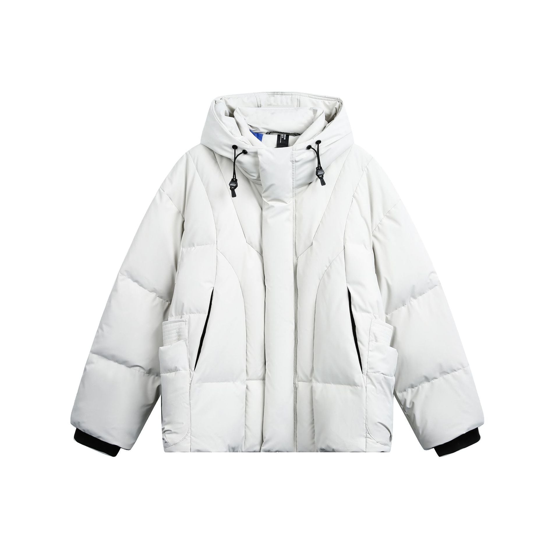 Ladies wide-cut padded parka with high collar, hood, and cargo pockets Chichicherry