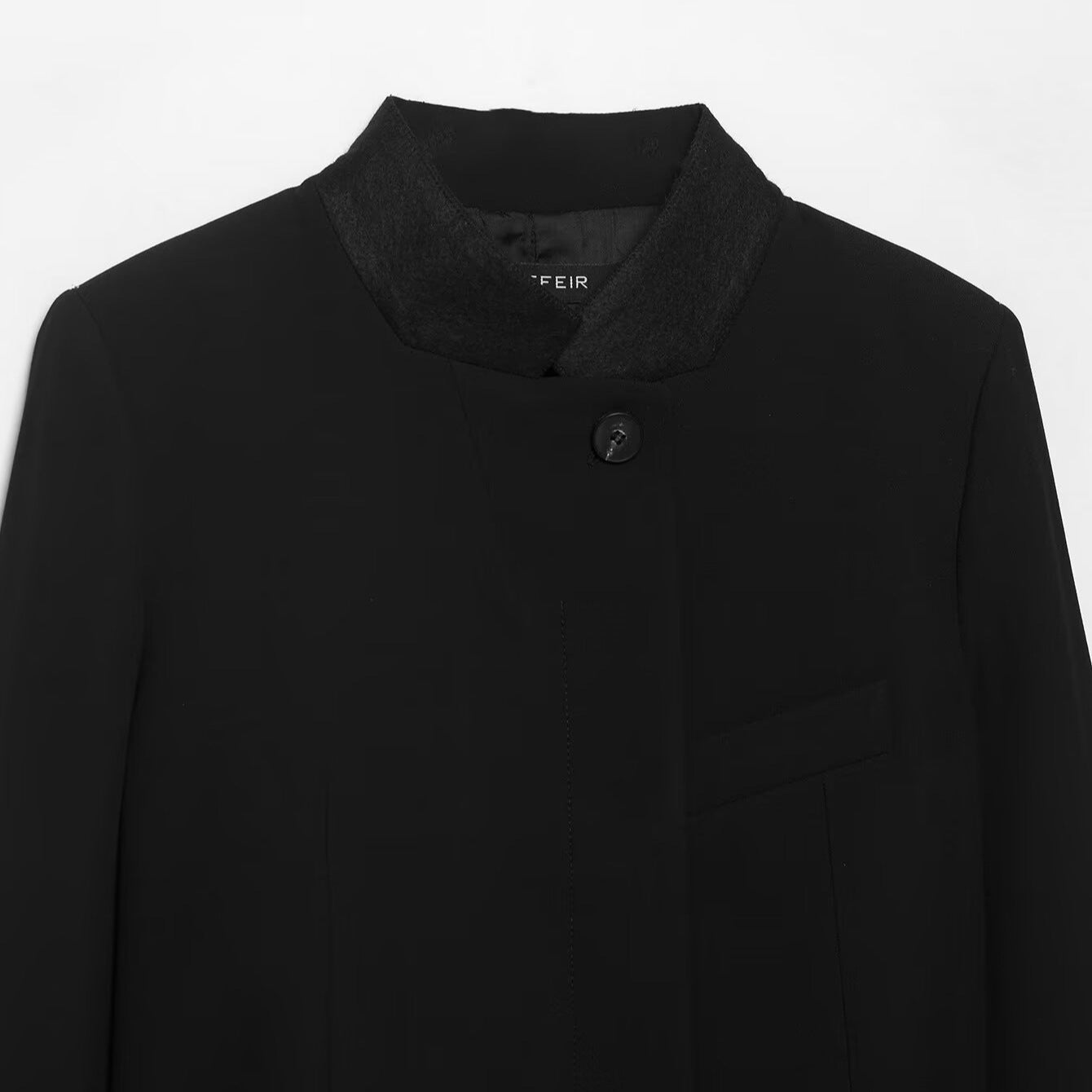 Women's cropped blazer with stand collar Chichicherry
