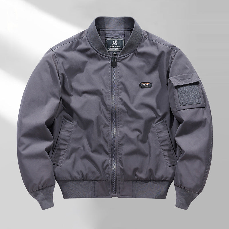 Men's lightly padded bomber jacket in utility look with arm pocket Chichicherry