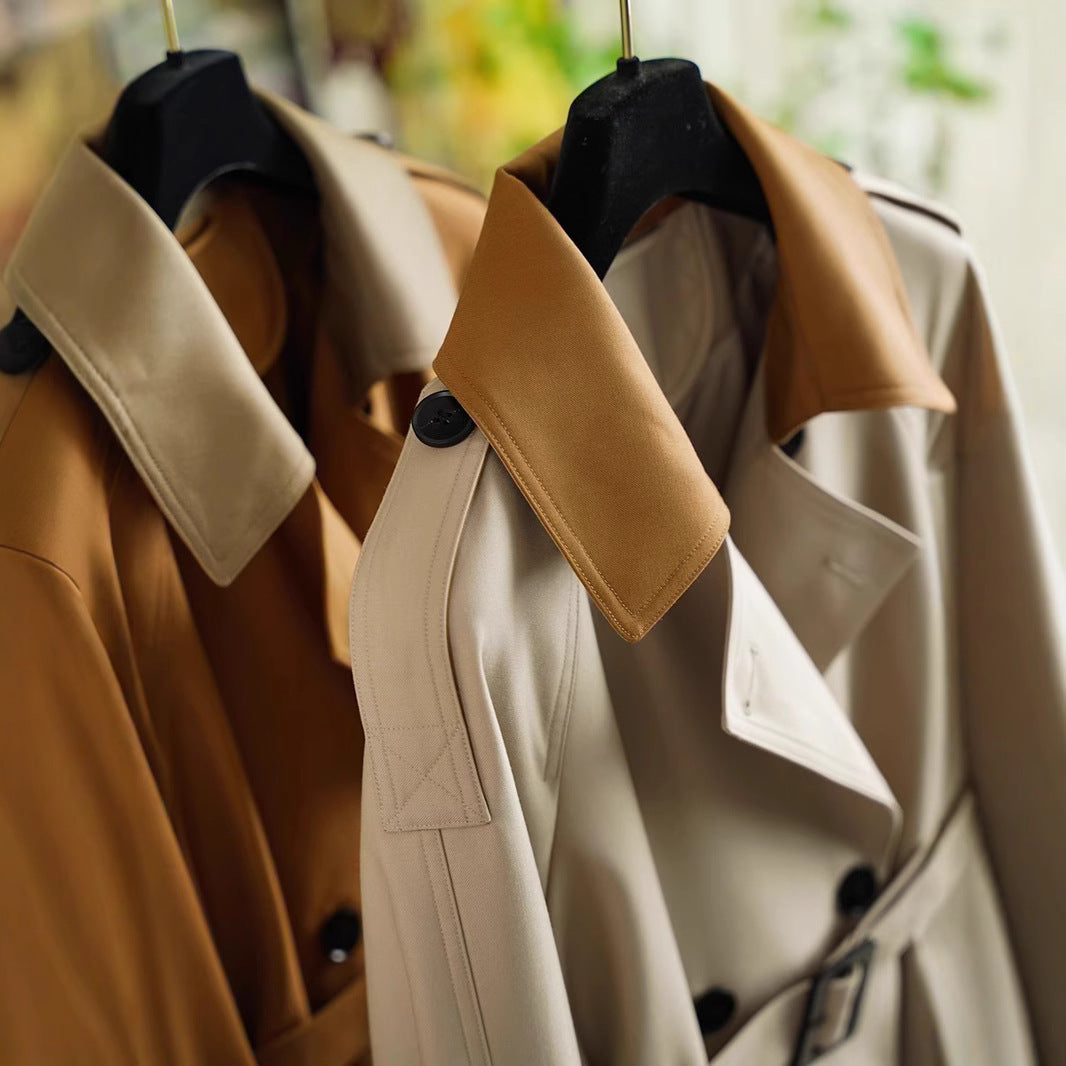 Women's elegantly tailored trench coat with a belted waist Chichicherry