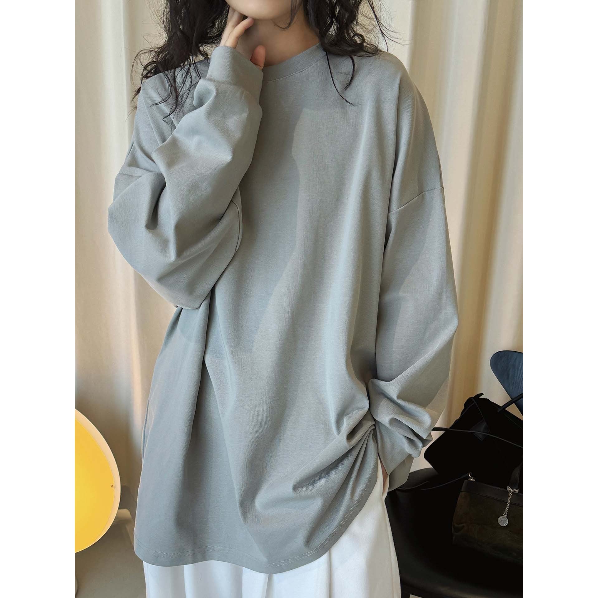 Ladies Relaxed-Longsleeve with dropped shoulder and fine round neckline Chichicherry
