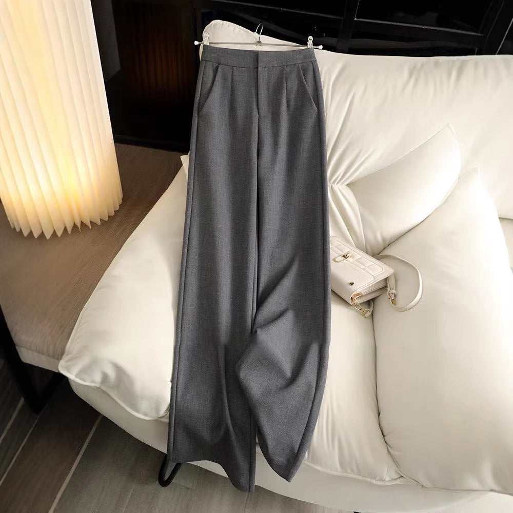 Women Elegant High-Waisted Fabric Pants Drune