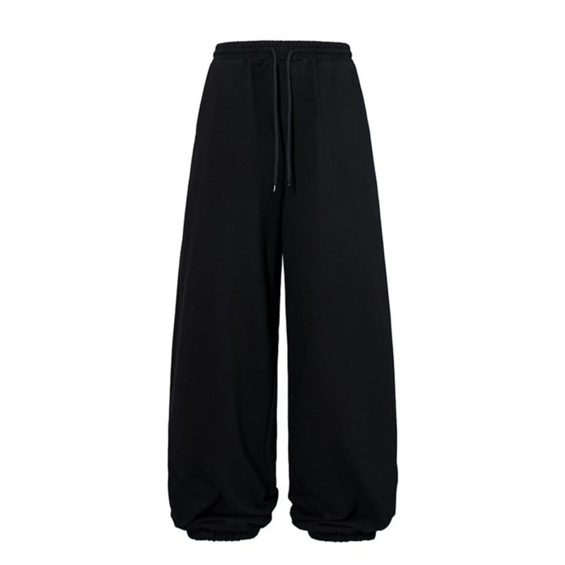 Women's extra-wide palazzo sweatpants with high comfort waistband and balloon hem