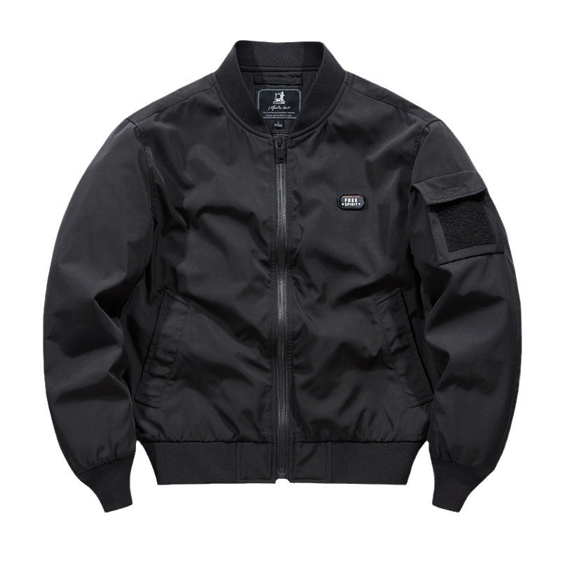 Men's lightly padded bomber jacket in utility look with arm pocket Chichicherry