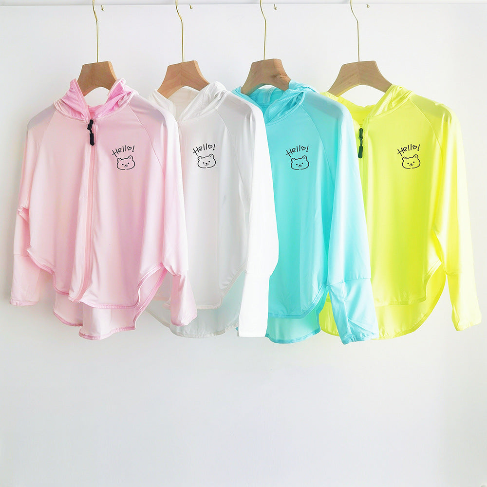 Women Lightweight Hoodie Jacket with Playful Design Chichicherry