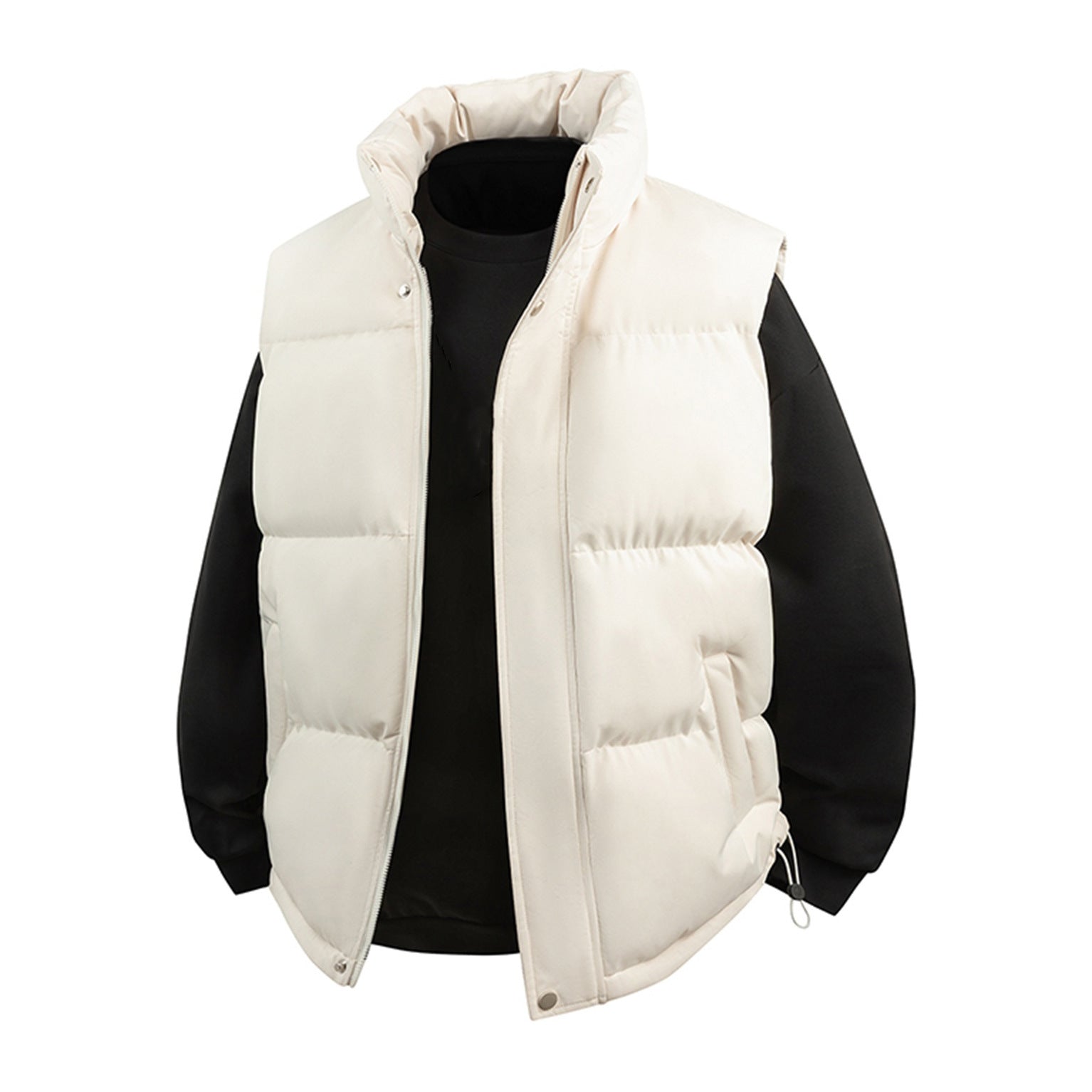 Men's padded vest with high collar and thermal filling Chichicherry