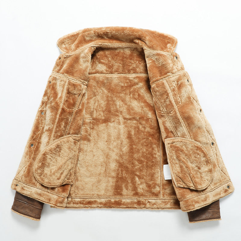 Men's Suede Look Jacket Chichicherry