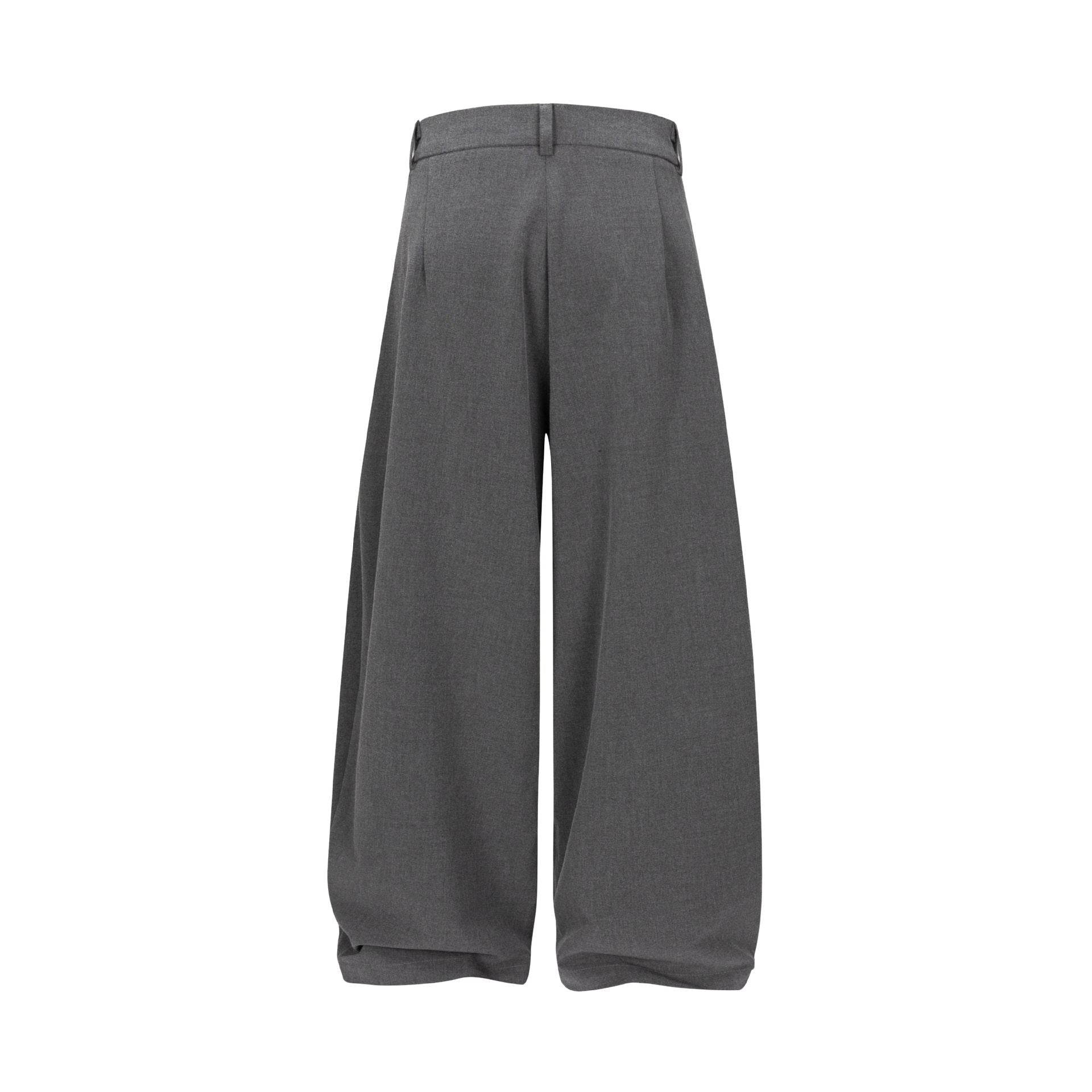 Women High-waisted wide pleated pants with crease and belt loops Chichicherry