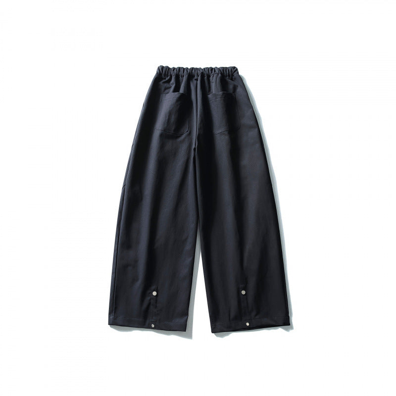Women's Wide Culotte Pants with High Waist and Elastic Band Chichicherry
