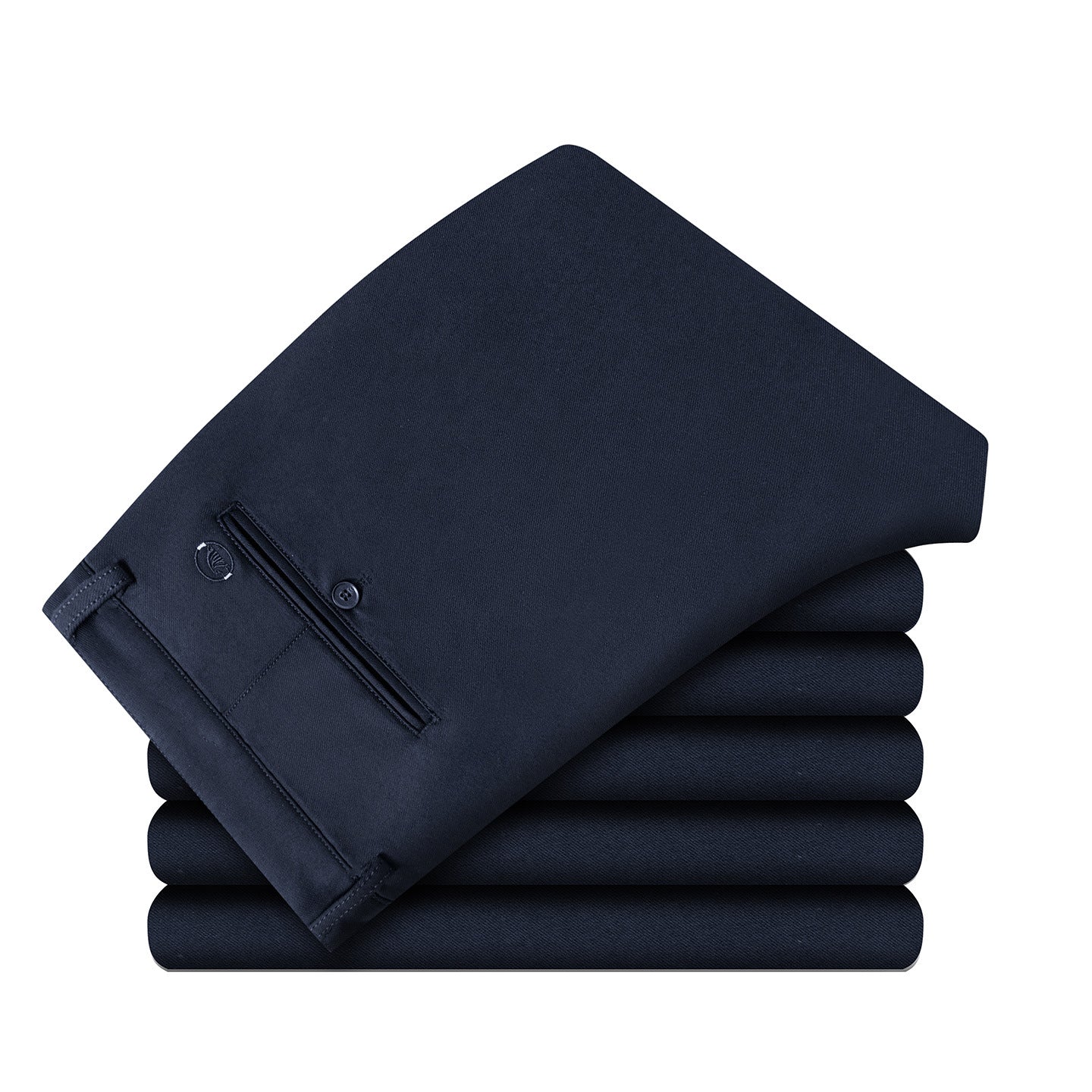 Men's Elegant Business Pants with Slim Fit, Crease and Subtle Stretch Chichicherry