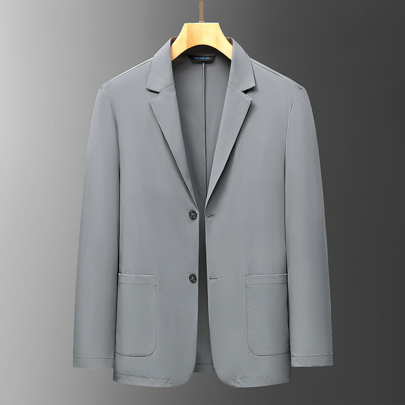 Men's Smart-Casual Travel Blazer made of Stretch-Travel Material with Patch Pockets Chichicherry