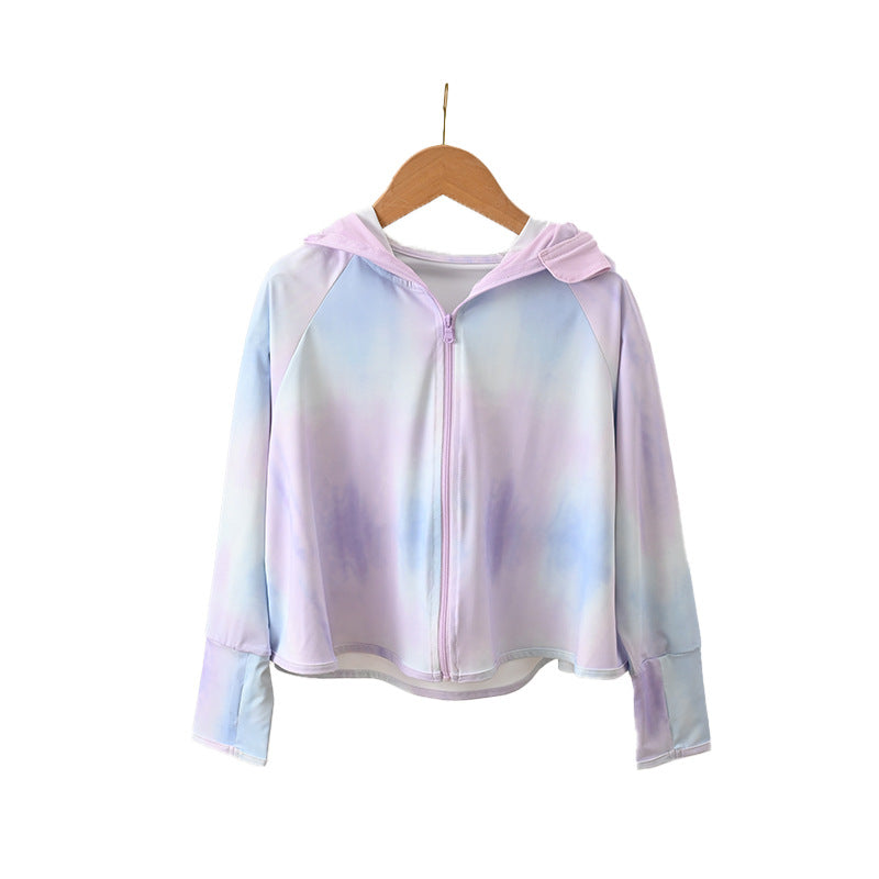 Ladies UV protection jacket with hood and soft material Chichicherry