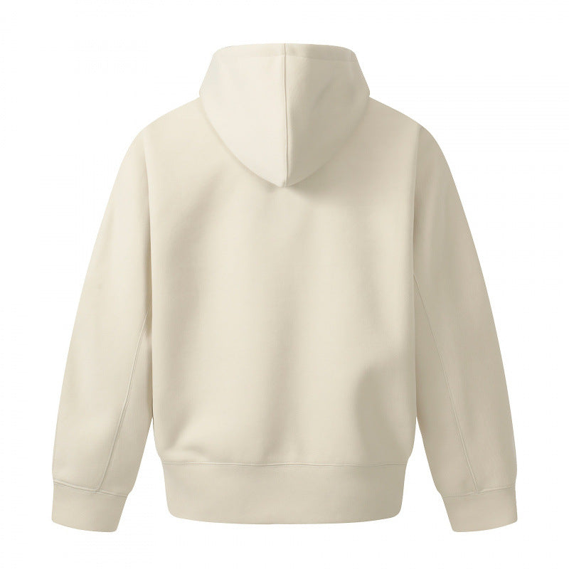 Men's Boxy Hoodie with Half Zipper, Reinforced Placket and Clean Minimal Design Chichicherry