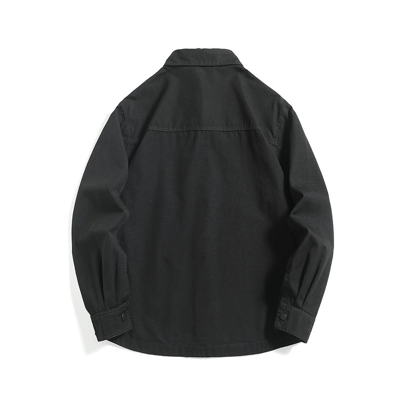 Men's ripstop overshirt with snap placket, straight cut and chest pocket Chichicherry