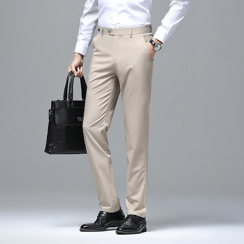 Men's Elegant Business Chino with Stretch Comfort and Slim Hem Chichicherry