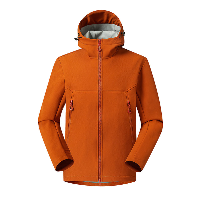 Men's Minimalistic Softshell Hoodie with breathable membrane, concealed zipper pockets, and ergonomic cut Chichicherry