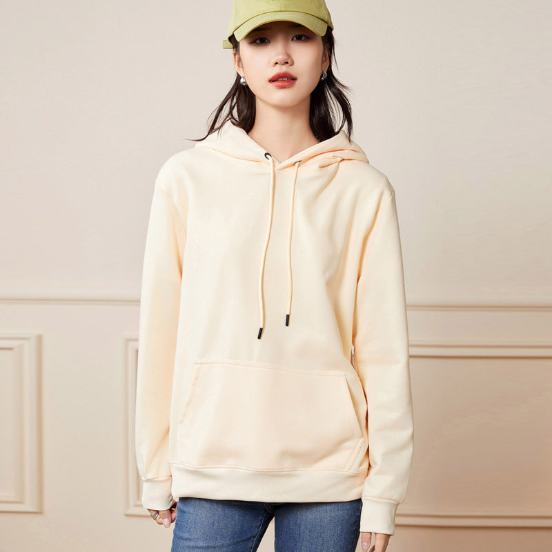 Women's Oversize Hoodie made of cotton blend with kangaroo pocket and ribbed cuffs Chichicherry