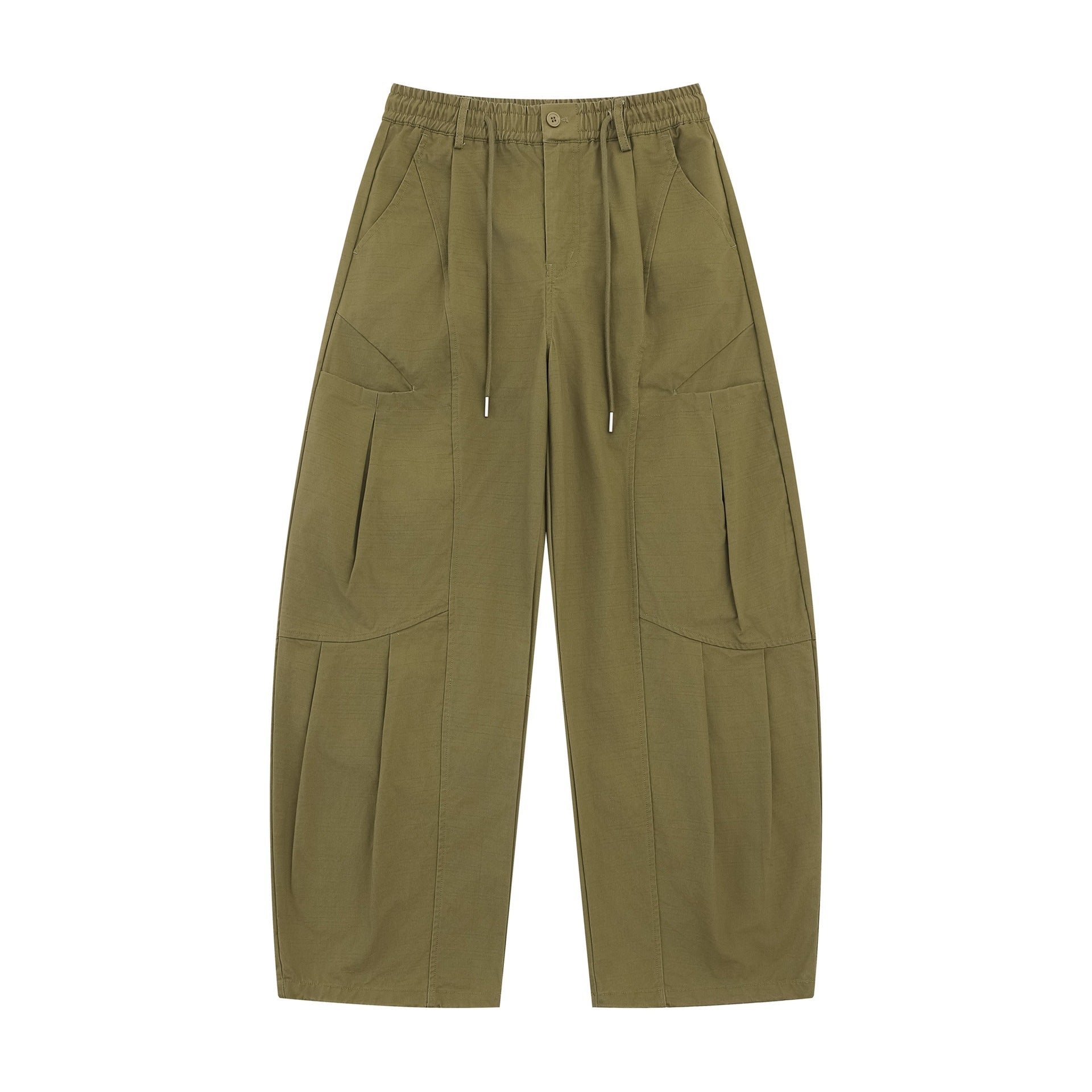 Women's Wide Cargo Culotte with Elastic Waistband and Large Flap Pockets Chichicherry