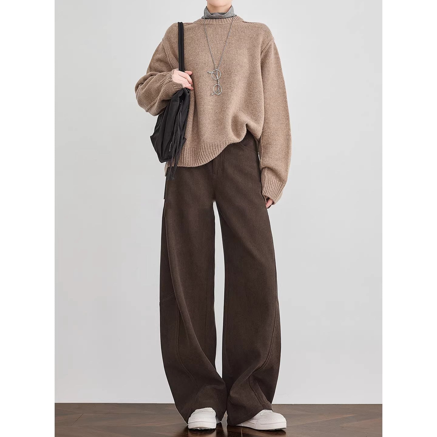 Women's Comfortable and Elegant Wide Cord Pants Chichicherry