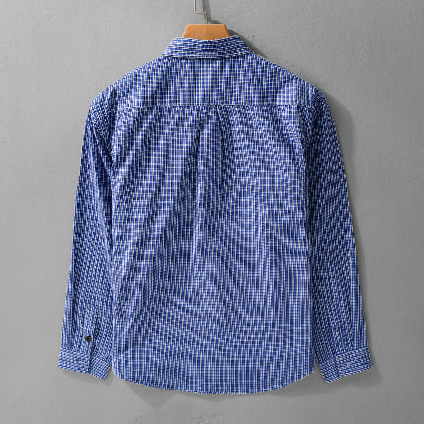 Men's check layering shirt in overshirt style made of soft cotton poplin Chichicherry