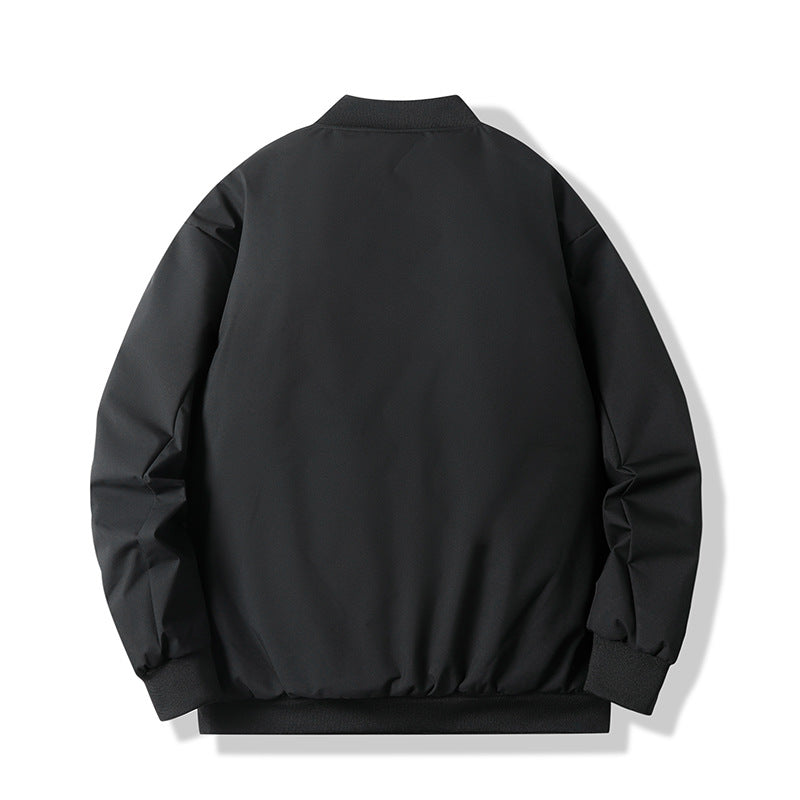 Men's lightweight padded bomber jacket with windproof surface and ribbed hem Chichicherry