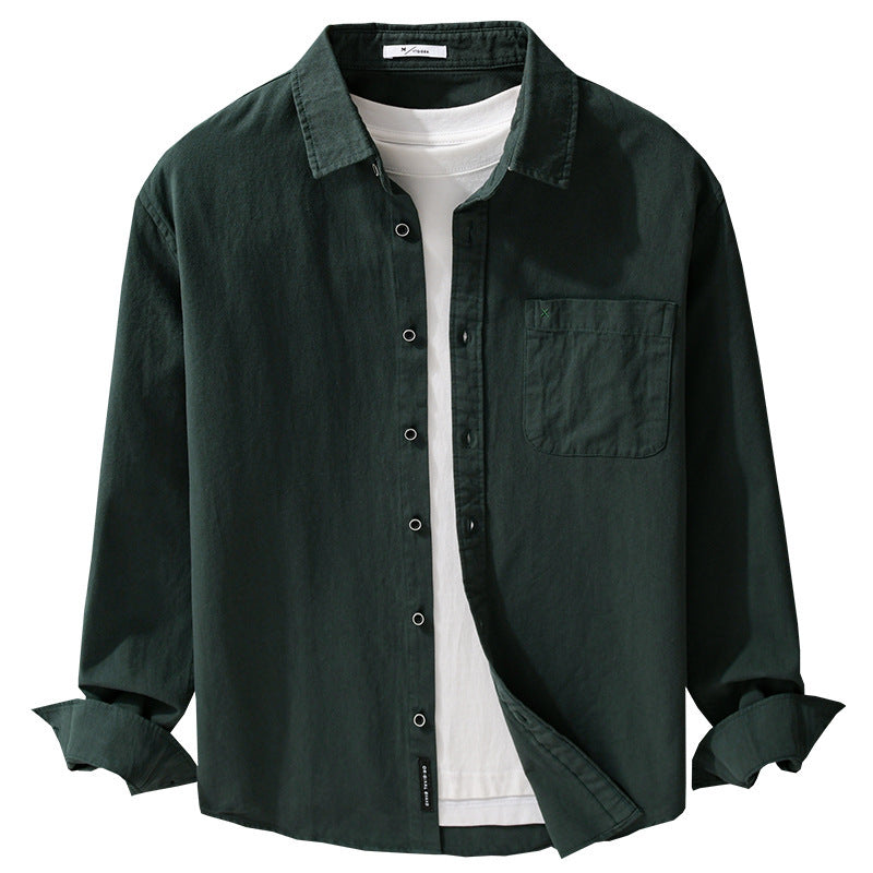 Men's cotton shirt in relaxed fit with chest pocket and Kent collar Chichicherry