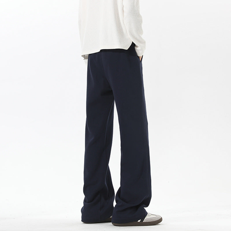 Men's oversized sweatpants in baggy cut with drawstring and decorative seams Chichicherry
