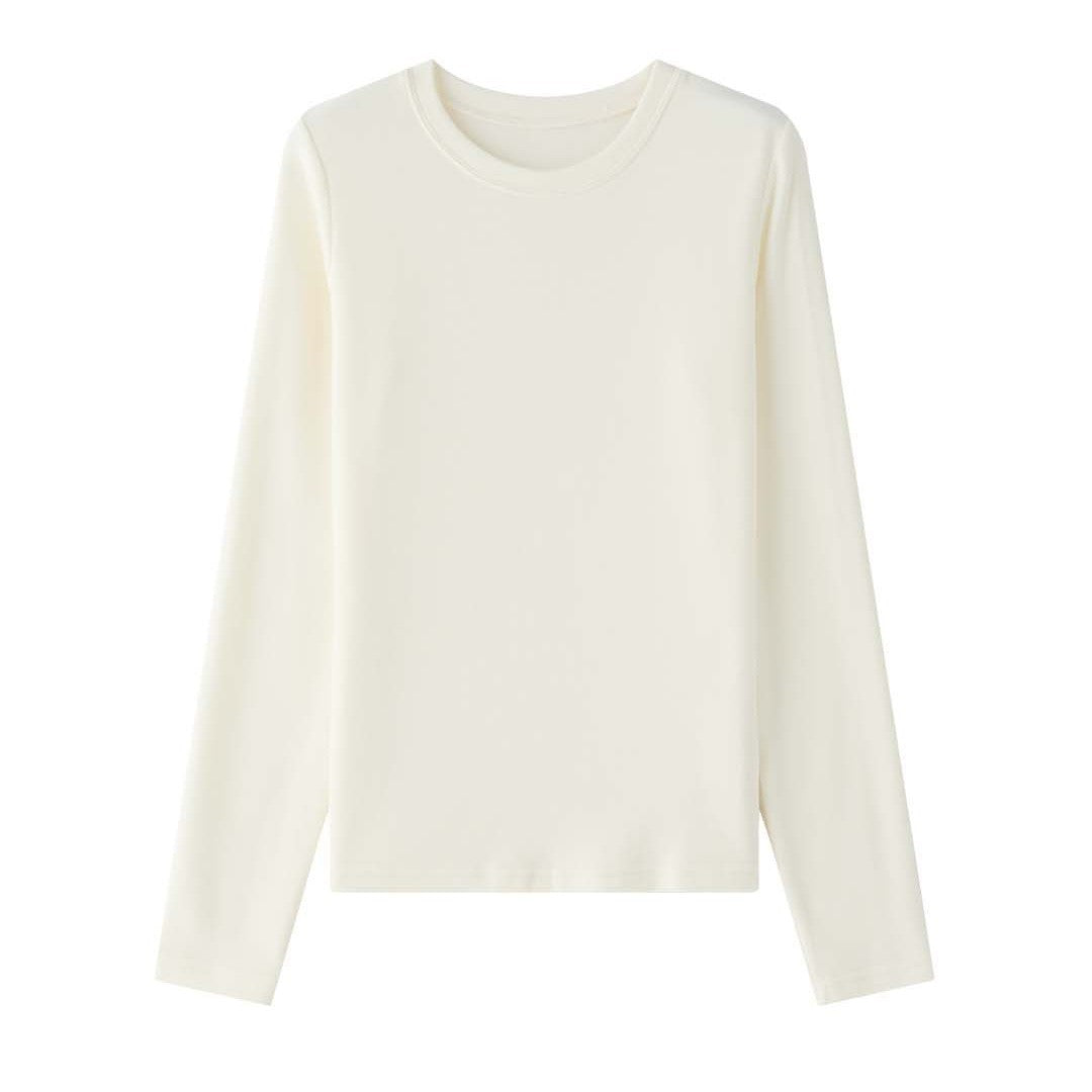 Women's slim-fit long sleeve from fine jersey with round neck Chichicherry