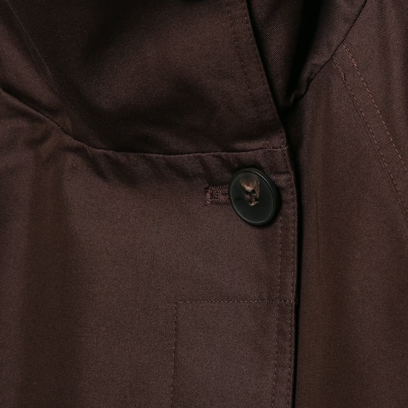 Women's Short Tailored Rain Jacket in Trench Style with Stand Collar and Tie Belt Chichicherry