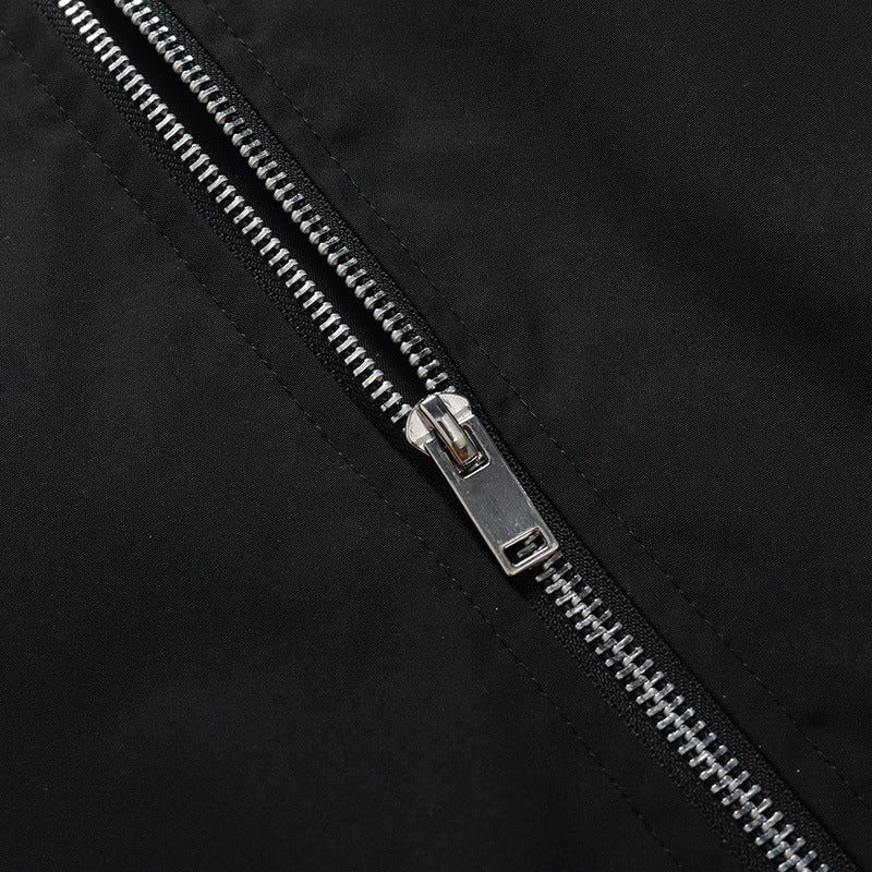 Men's lightweight nylon bomber jacket in aviator utility style with arm pocket and ribbed cuffs Chichicherry