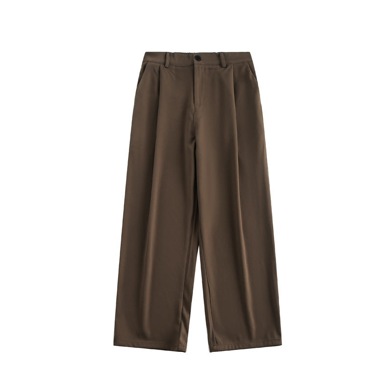 Ladies wide high-waisted trousers with pleats and wide leg Chichicherry