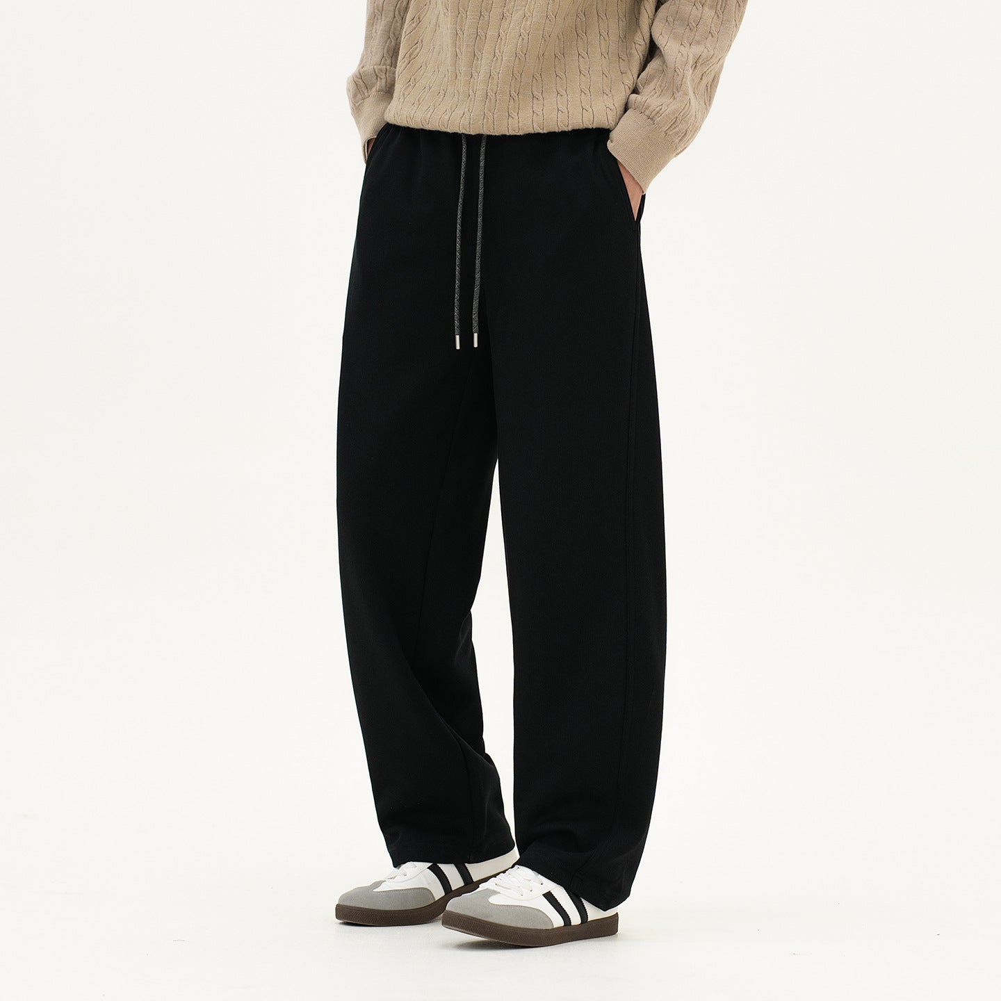 Women's Wide Relax Fleece Pants with Drawstring Chichicherry