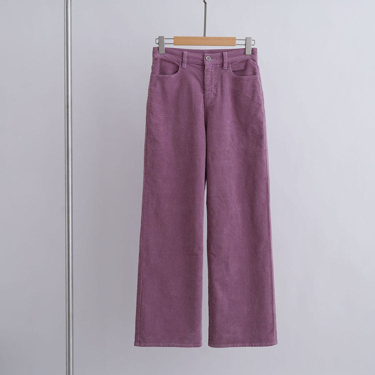 Women Comfortable and Wide Corduroy Pants Chichicherry
