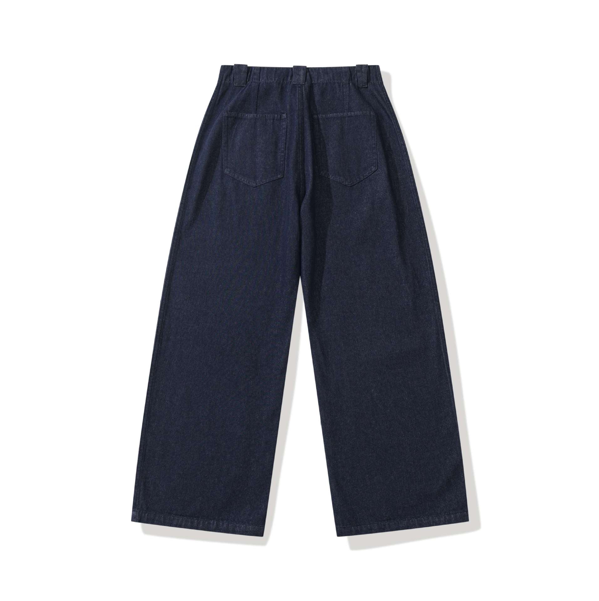 Women's high-waisted culotte jeans in worker look with large patch pockets Chichicherry