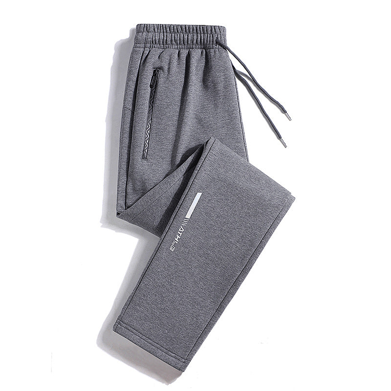 Men's Sporty Jogging Pants with Zipper Pocket, Drawstring, and Elastic Cuffs Chichicherry