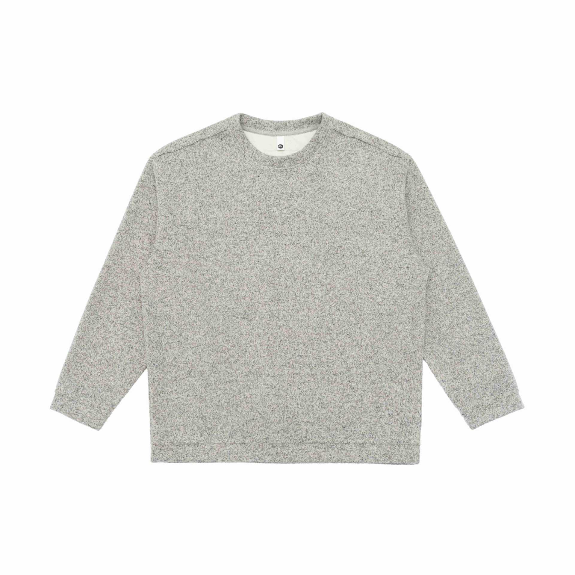 Unisex fine structure sweatshirt with round neckline and oversized silhouette Chichicherry