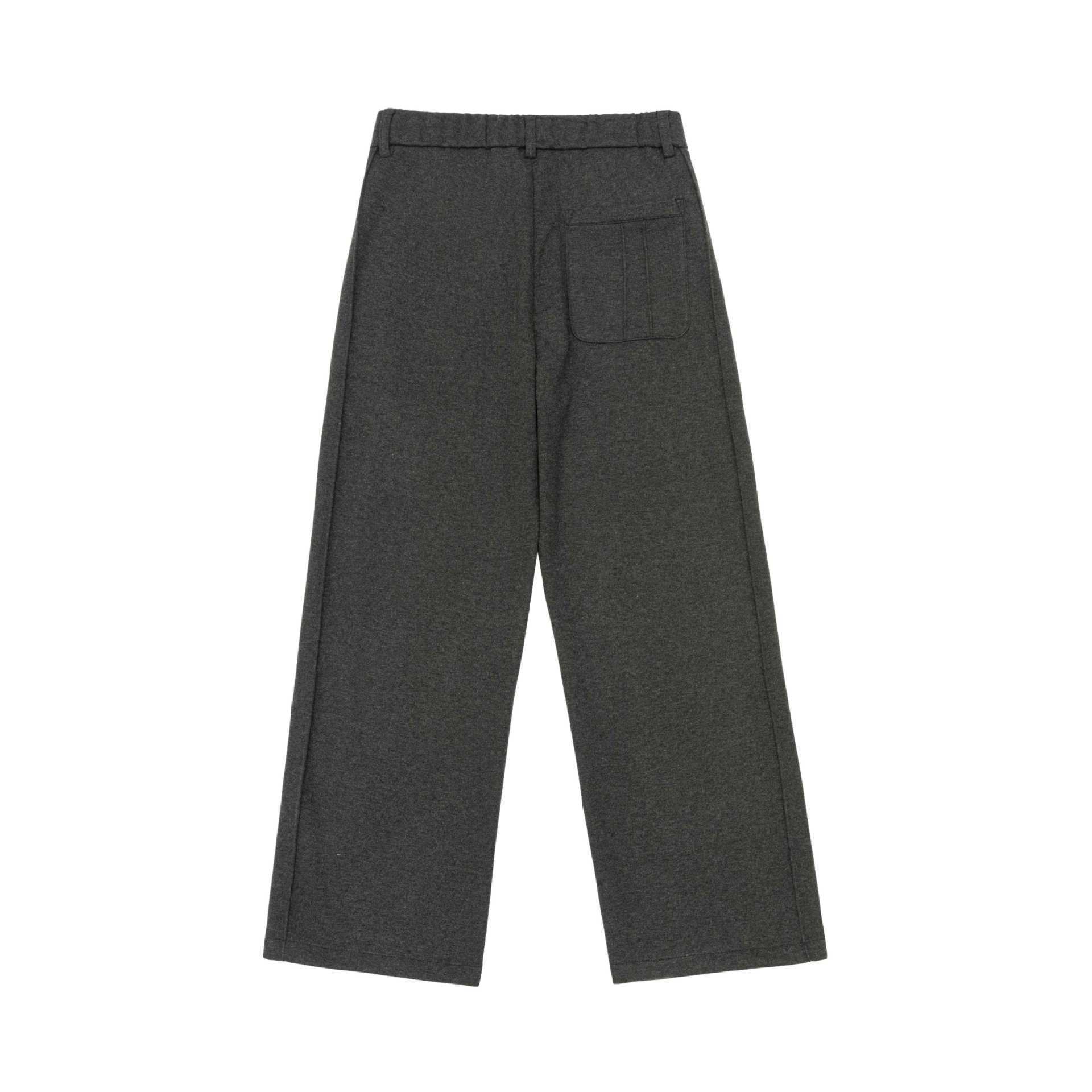 Women's wide pleated trousers made of sweat fabric with a high waist and crease Chichicherry