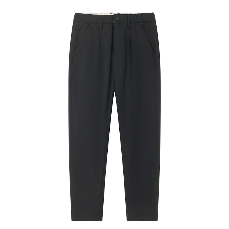 Men's Modern Relaxed-Fit Casual Chino with Lightweight Stretch and Turned-Up Hem Chichicherry