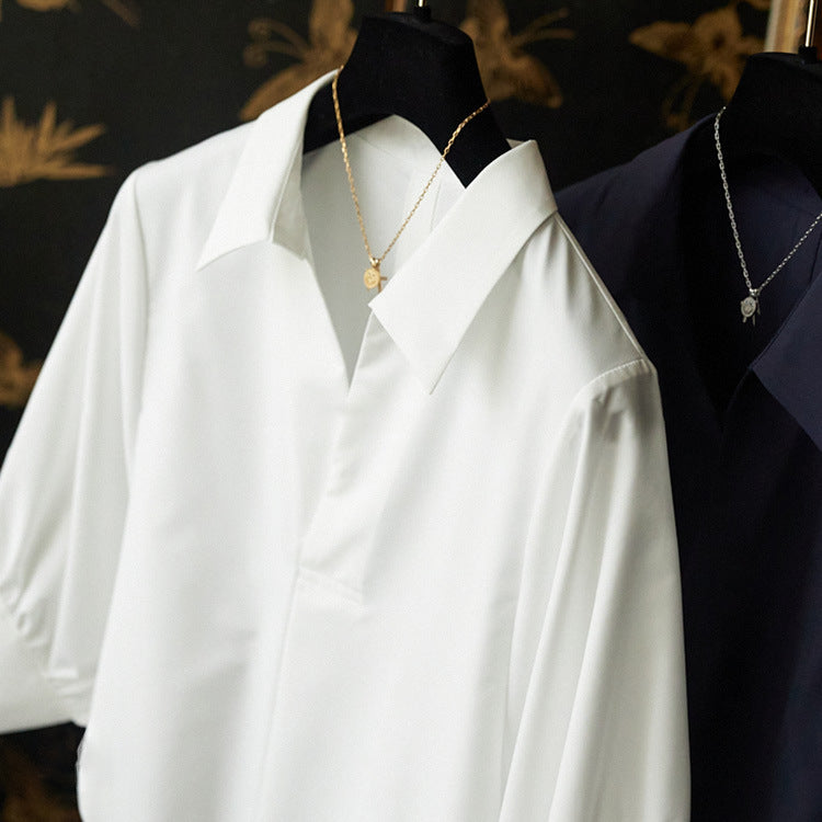 Ladies Elegant Blouse with Plus Sizes and Wide Sleeves Chichicherry