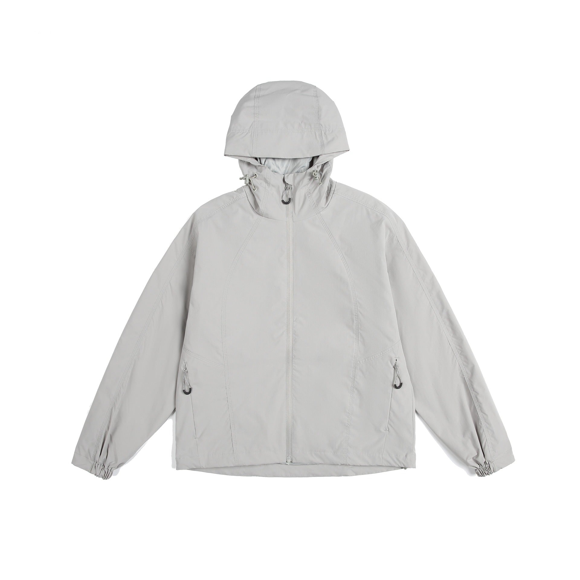 Women's lightweight windbreaker with hood, adjustable hem, and water-repellent function Chichicherry