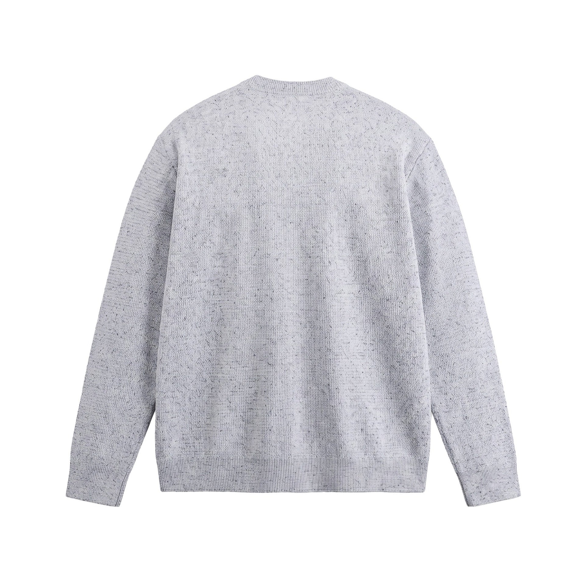 Men's Structured Henley Knit Sweater with Triple Button Placket Chichicherry