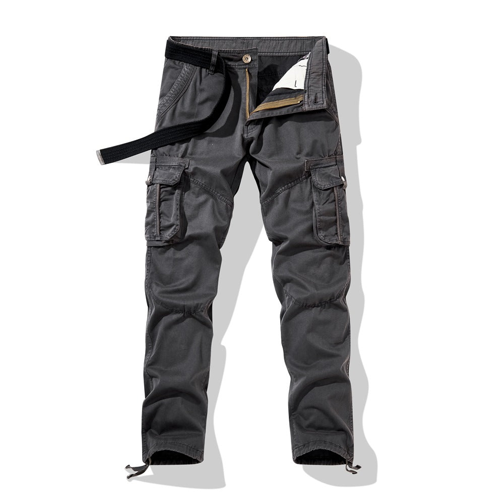 Men's Technical Cargo Work Pants with Reinforced Knees and Adjustable Leg Opening Chichicherry